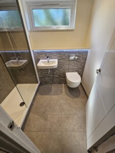 En Suite Install Cardiff underfloor heating in new En Suite