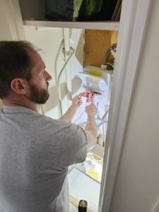 Electrician at Work House Rewire
